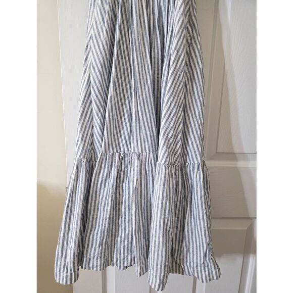 Abercrombie & Fitch Striped Midi Dress - Blue and White - Picture 12 of 12